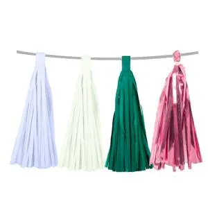 Набор гирлянд Тассел Ассорти Ботаникал /белый,айвори,темно-зеленый,роза голд /20 листов