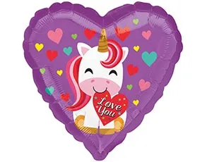 18" Love You Единорог с сердцем (Аnagram)/1202-2651