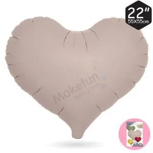 Сердце кофейное 55*55 см в уп. (PartyDeco) Китай