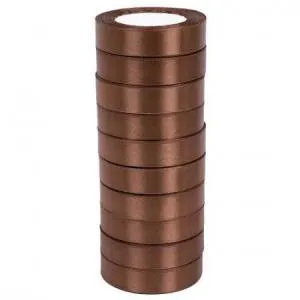 Лента атлас шоколадный 20 мм*22,85м/ 88029691