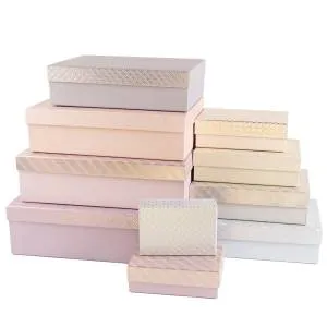 Коробка 24,5*17,5*7 см. "Нежный цвет" металлик / 502269