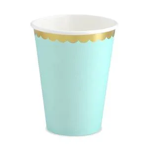 Стакан Ажурный Кант мятный 220мл 6 шт / 1502-4150