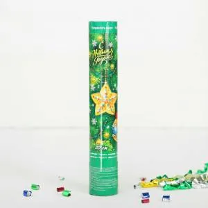 Хлопушка "С Новым Годом" игрушки 30 см. (конфетти+серпантин) 1313220