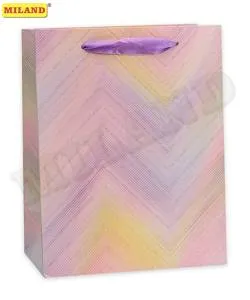 Пакет подарочный L/ПП-4122 26*32*12 cм с глиттером