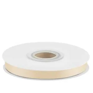 Лента атлас белое золото 7 мм*22,85 м