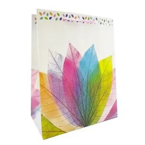 Пакет Веер из листьев 18*23*1см / 1918-M-WK