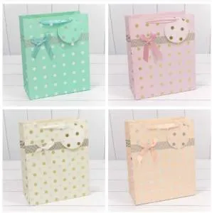 Пакет подарочный 26*32*13 см. "Леди" (микс) / 000154С