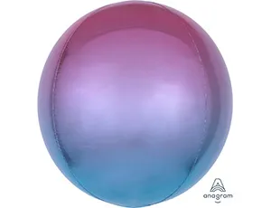 16" 3D СФЕРА Б/РИС Омбре Фиолет-голуб (Анаграм)/1209-0266