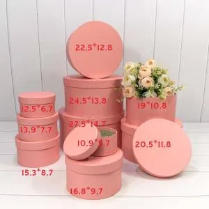Коробка 19*10,8 см Круглая розовый