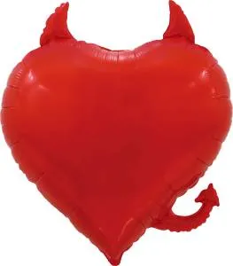 30" Сердце Чертенок, красное / Китай 26476