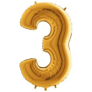 Цифра "3" - золото/MD