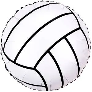 18" Круг, Волейбольный мяч, белый /  Китай 27036
