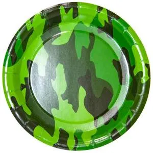 Тарелки "Камуфляж военный" 18 см, 6 шт. / 77180