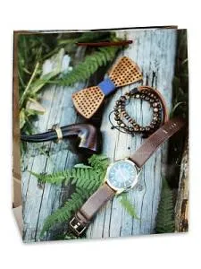 Пакет подарочный M/ПКП-5453 18*23*10 см с матовой ламинацией