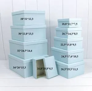 Коробка 30*22,8*13,3 см Голубой