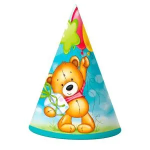 Колпак  "С ДР Милый Мишка" (6 шт.)/706015