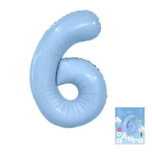 Цифра 6 - 40" Slim Небесный (Россия) 1207-6487