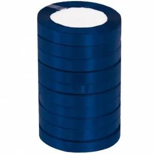 Лента атлас темно-синий 12 мм*22,85 м / 88017662