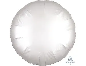 Круг Сатин White (белый) 18" (Анаграм) / 1204-0737