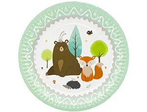 Тарелка  "Лесные Друзья" 23 см 6 шт./1502-3897