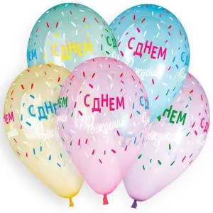 СДР Яркие конфетти, 5 ст. цв. ассорти кристалл 14" Ит