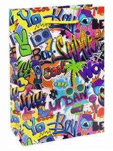 Пакет подарочный L/ПКП-3589 26,4*32,7*8 см с ламинацией