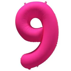 40" Цифра "9" Неон Pink / Китай 1207-6161