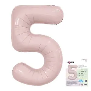 Цифра 5 - 40" Slim Пыльная роза (Россия)1207-5356