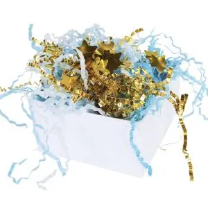 Бум.наполнитель "Звездный квартет" Оттенки голубого/Золото 50гр. /6231105