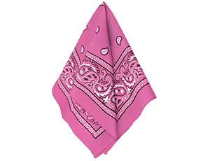 Бандана с рис розовая 50*50см/1501-3390