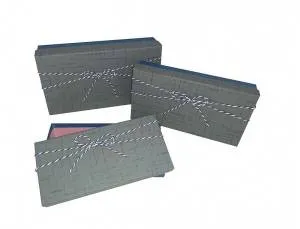 Коробка 27*15*6,5 см "Капитан" синяя со шнурком/жгутом