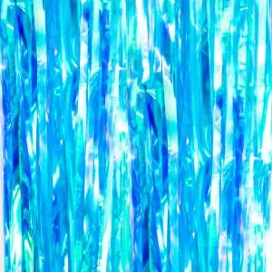 Занавес "Дождик" Хамелеон, Морская лазурь голография 2 м* 1м. (Китай) 6014394