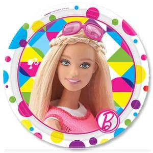 Тарелка  "Барби" 17 см. 8 шт.