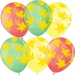 12" Листья, ассорти кристалл, 25 шт. (Малайзия) 711640