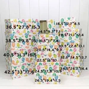 Коробка 40,5*31,3*16,5 см "Шарики с веревочками"