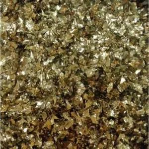 Конфетти для шаров "Мелкая крошка"фольга,бронза d=4-8мм., 100 гр.
