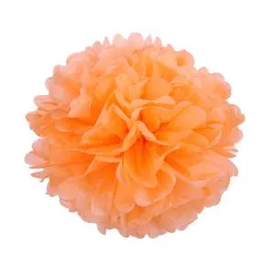 Помпон из бумаги 35 см. (светло-оранжевый) 