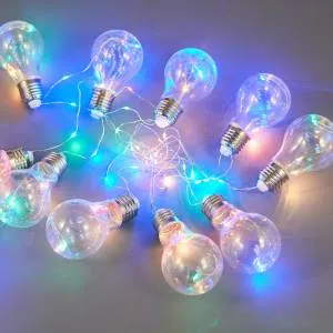 Гирлянда "Лампочки"МНОГОЦВЕТНАЯ 6 см., 2 м. (Ч22534)