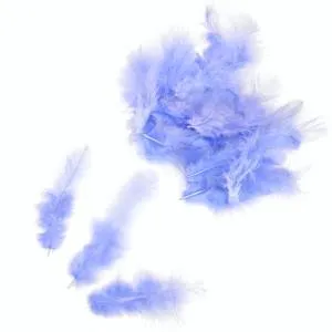 Набор перьев (голубые) 8-10 см. 100 шт./ч18735