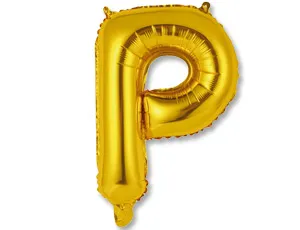 Буква "Р" 14" - золото/ Китай 1206-0819