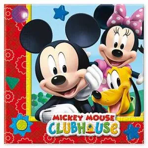 Салфетки бумажные "Микки Игривый" 33 см, 20 шт