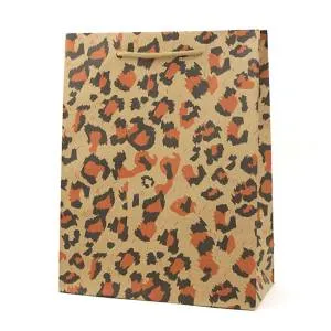 Пакет бумажный Леопард 19*24,5*8 43740