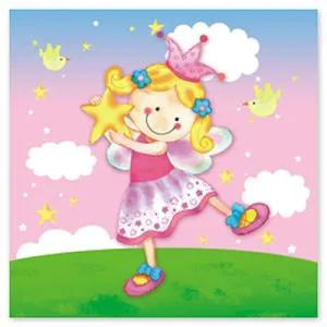 Салфетки бумажные "Звездная фея" 33 см.12шт.