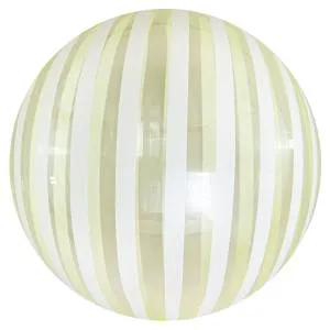Сфера 3D Bubble Deco 18" Полоски желтые (Китай)
