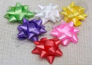 Бант-звезда Классика 7*7см.(6 шт) / БЛ-9843