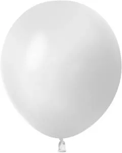 Шар Белый пастель 30 см с гелием