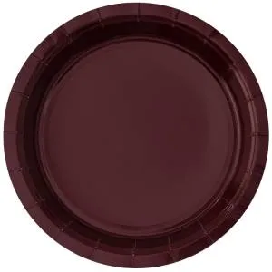 Тарелка бордовая 17 см. 6 шт. 1502-6221