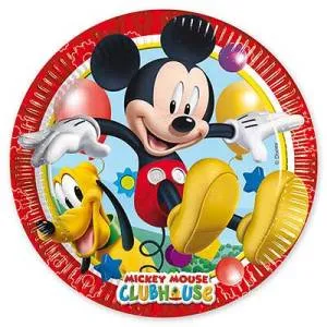 Тарелки "Микки игривый" 20 см. 8 шт.