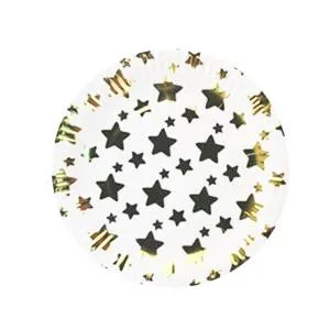 Тарелка  "Звезды Золотые" 18 см. 6 шт.