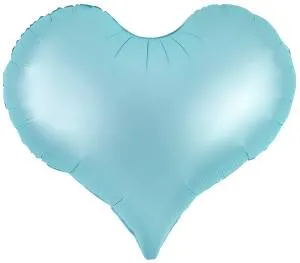 24" Сердце Люкс, Голубое матовое / Китай 24843